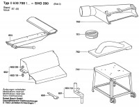 Bosch 0 600 700 142 SHO 280 Surface/Thickness Planer 240 V / GB Spare Parts SHO280